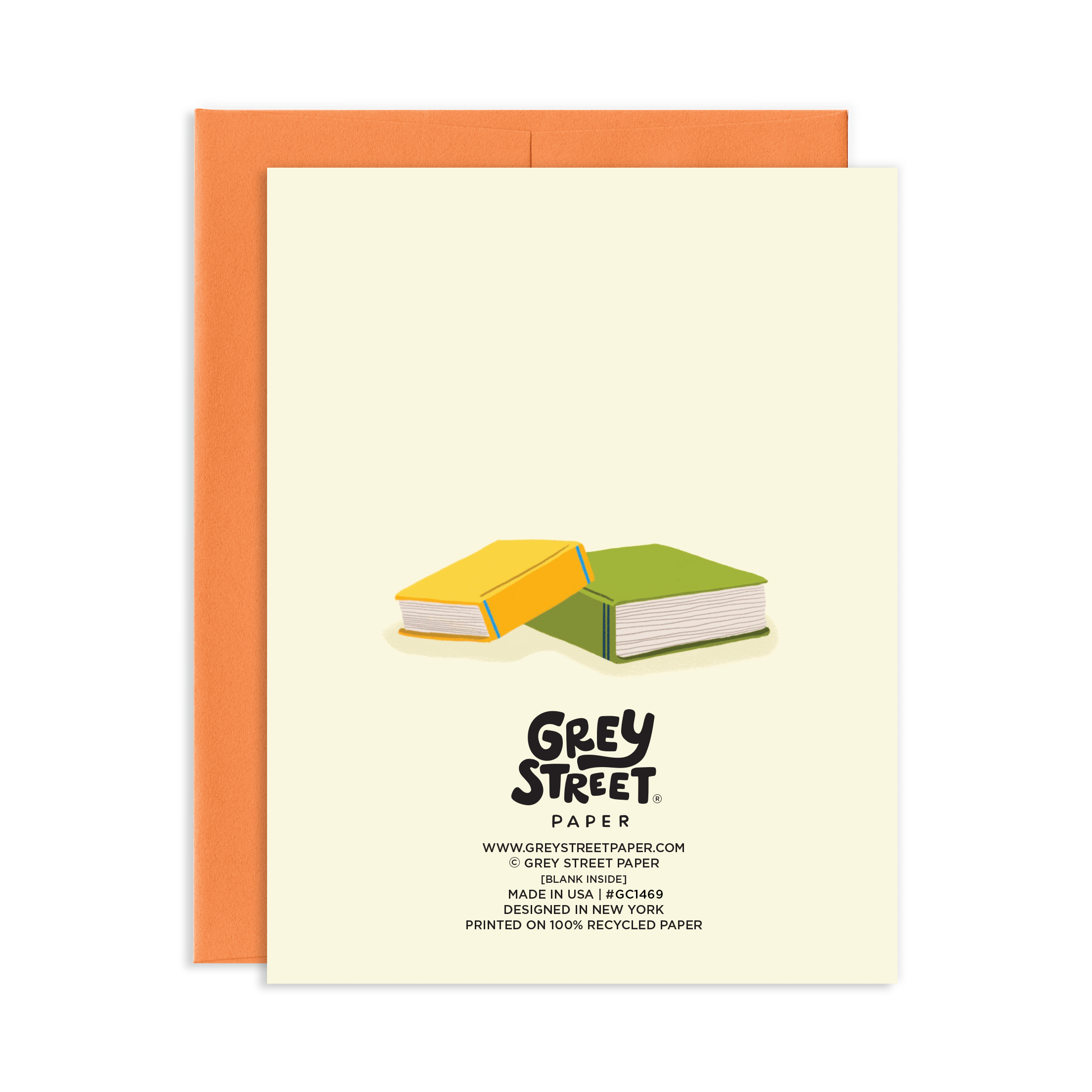 Book Stack Dad Greeting Card